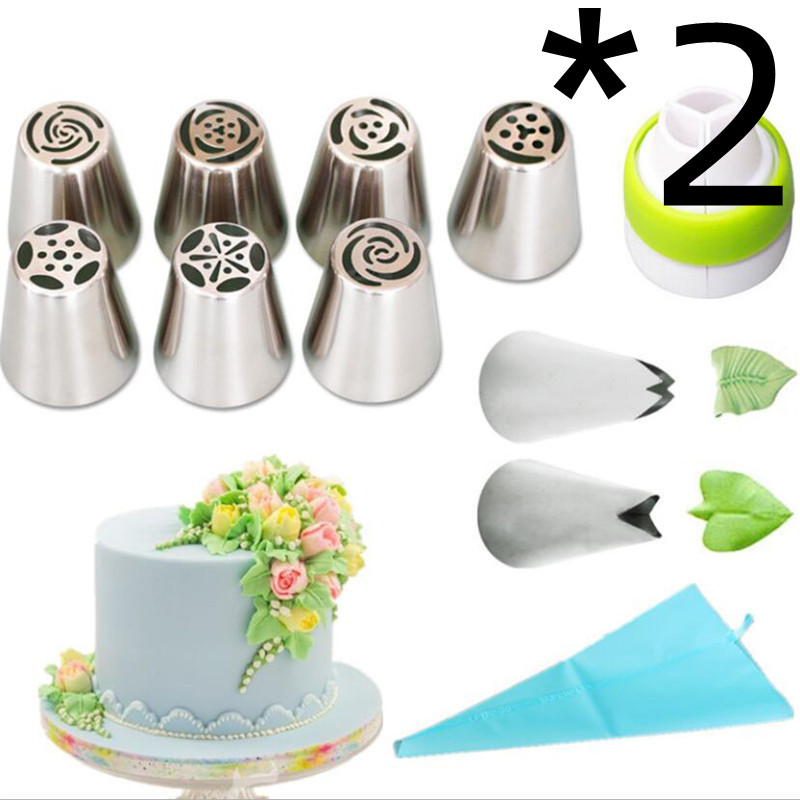 11pcs Russian Tulip Icing Piping Nozzles Tip Confectionery Flower Cream Nozzles Pastry Leaf Tips Cupcake Cake Decorating Tools — foto 3