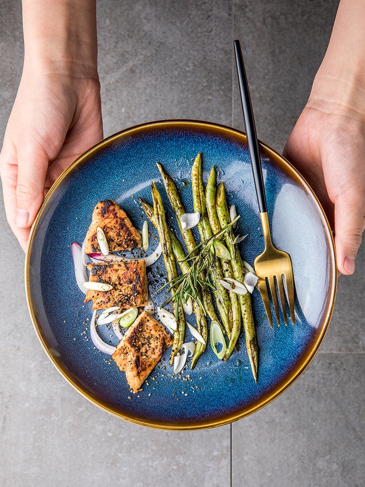 Creative Household Simple Shallow Plate Ceramic Dish