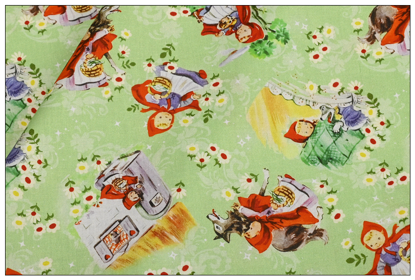 Cotton Fairy Tale Print Fabric, picture 2 of 3