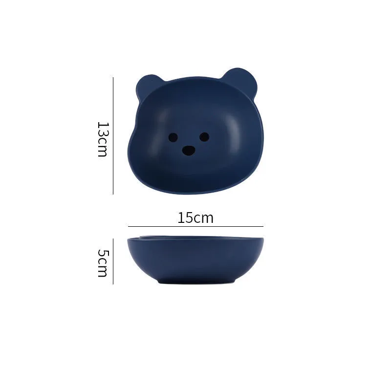 Home Cartoon Cute Bear-shaped Dinner Plate – image 7