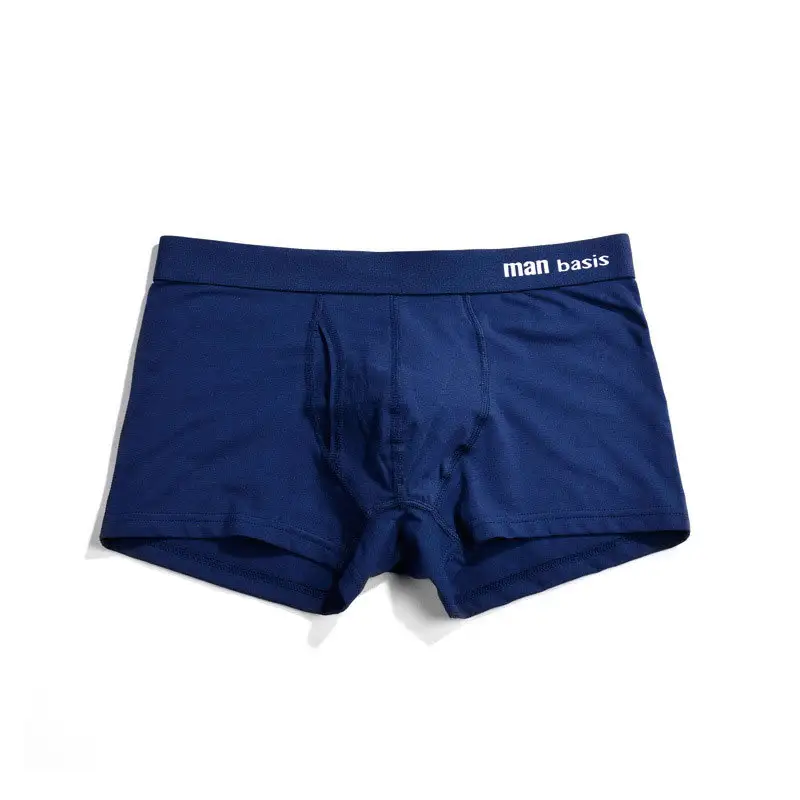 Men's Underwear Cotton Combed Mid Waist Loose Fashion Large Size