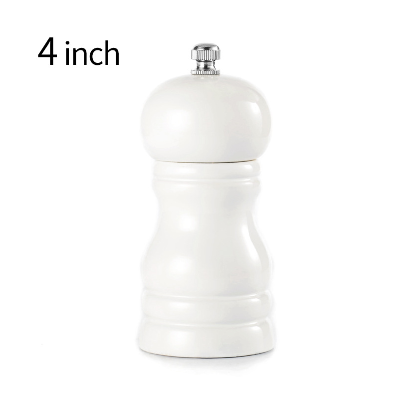 Title 5, 4-inch Solid Wood Pepper Grinder, Freshly Groun...