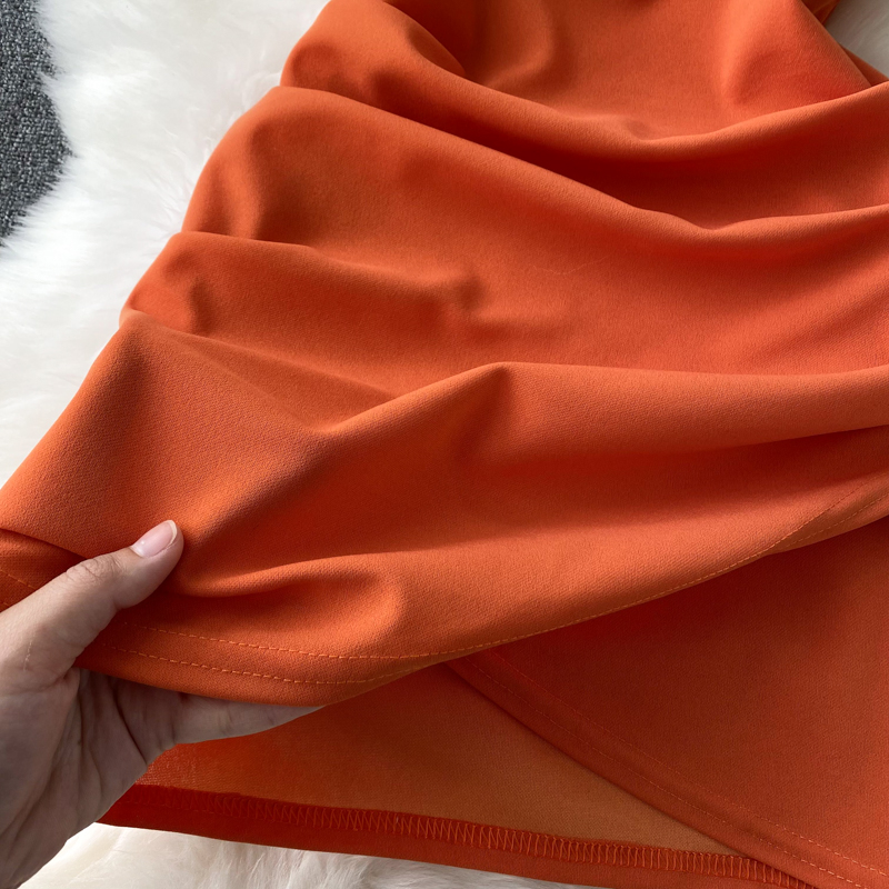 Irregular Suspender Skirt Temperament Low Cut Slim Fit Fashion