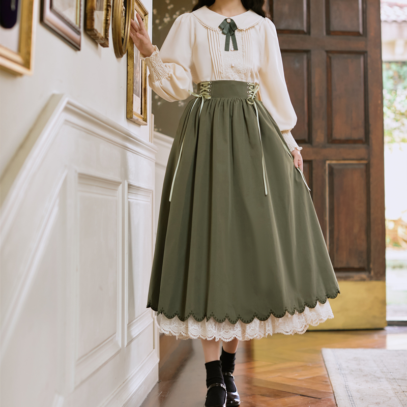 Embroidered A-Line Long Dress, picture 8 of 10