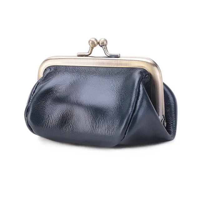 Leather Handmade Mini Storage Coin Purse Black - Shop at LoveMi