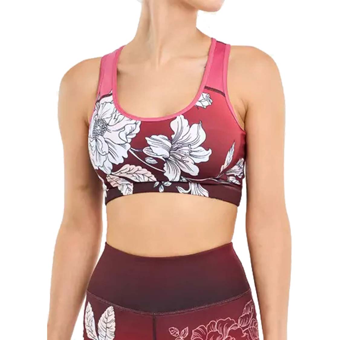 Padded Sports Bra for Women: Fitness Essential - RACERBACK BACK DESIGN, COMFORTABLE TO WEAR, WIDE APPLICABILITY, STYLISH APPEARANCE, EASY TO CLEAN