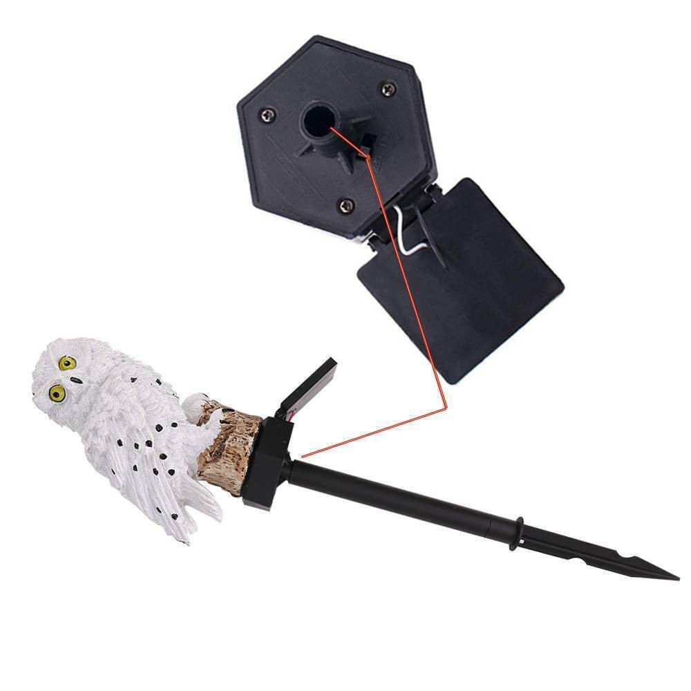Solar Owl Garden Light Outdoor Waterproof LED Lawn Lamp For Pathway Yard Patio — image 3