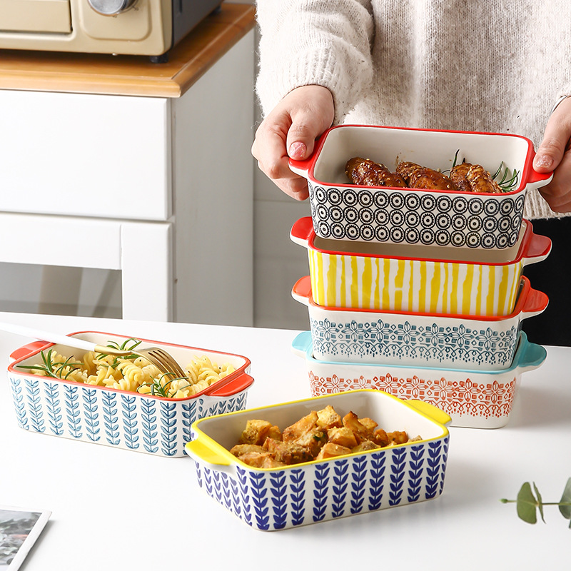 Title 9, Rectangular Plate And Binaural Baking Bowl