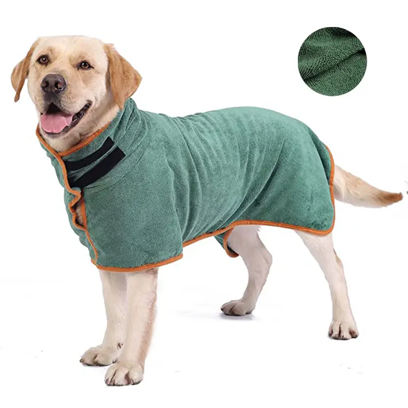 Pet Bathrobe Fast Drying Towel Microfiber Absorbent