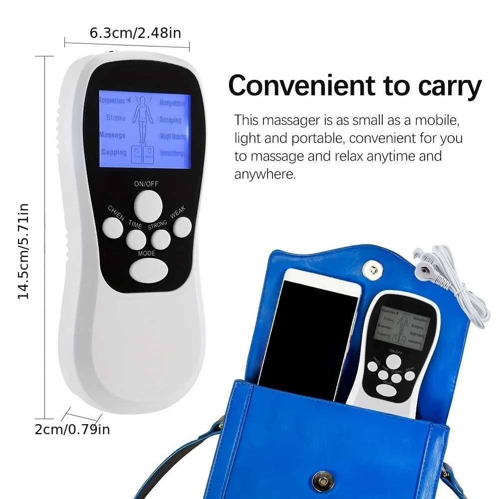 Rechargeable Electric Mini Massager, Portable Muscle Stimulator For Body Relaxation, Suitable For Back, Neck And Shoulders.