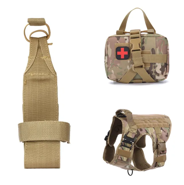 Tactical Dog Clothes Quick Disassembly Dog Vest Outdoor Pet Training Clothes Cp Camouflage Set B - Shop at LoveMi