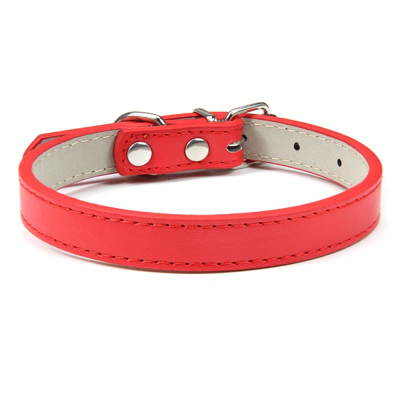 Title 14, Durable and comfortable PU leather pet collar, ...