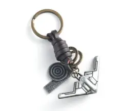 Creative And Simple Aircraft And Motorcycle Keychain - View 1