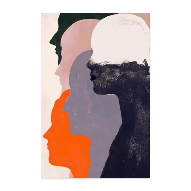 Handmade Oil Painting Canvas Wall Art Decoration Modern Human Portrait Abstract For Home Living Room Decor Rolled Frameless Unstretched Painting ... Without Inner Frame - Shop at LoveMi