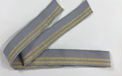 Light gray gold thread