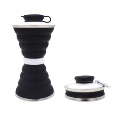 500ML Silicone Water Bottle Cup Foldable Leak Proof Portable Sports Travel Water Bottles For Outdoor Travel Gym Hiking Reuseable Kitchen Gadgets - ... - View 1