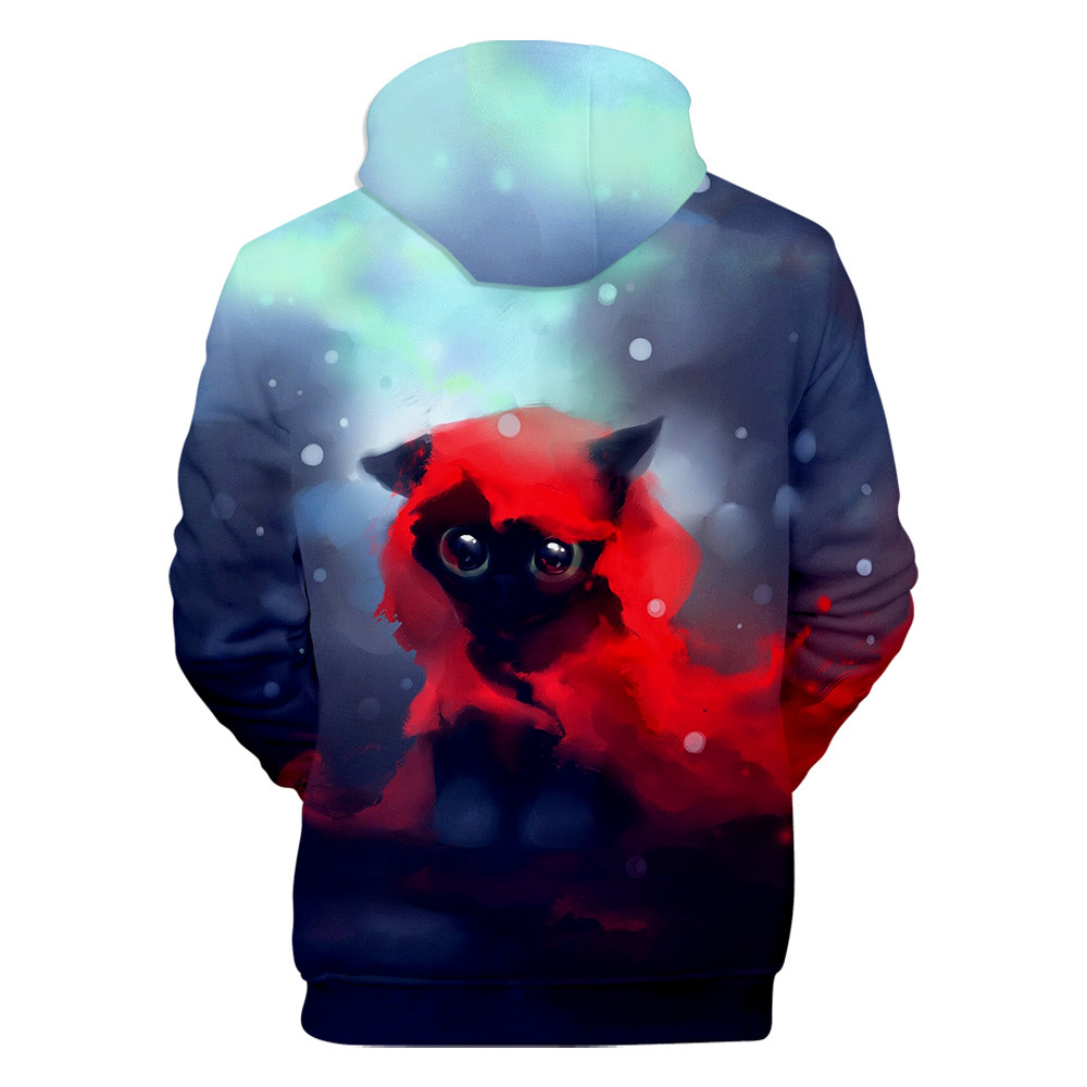 Cat Peripheral 3D Digital Printing Hooded Sweater