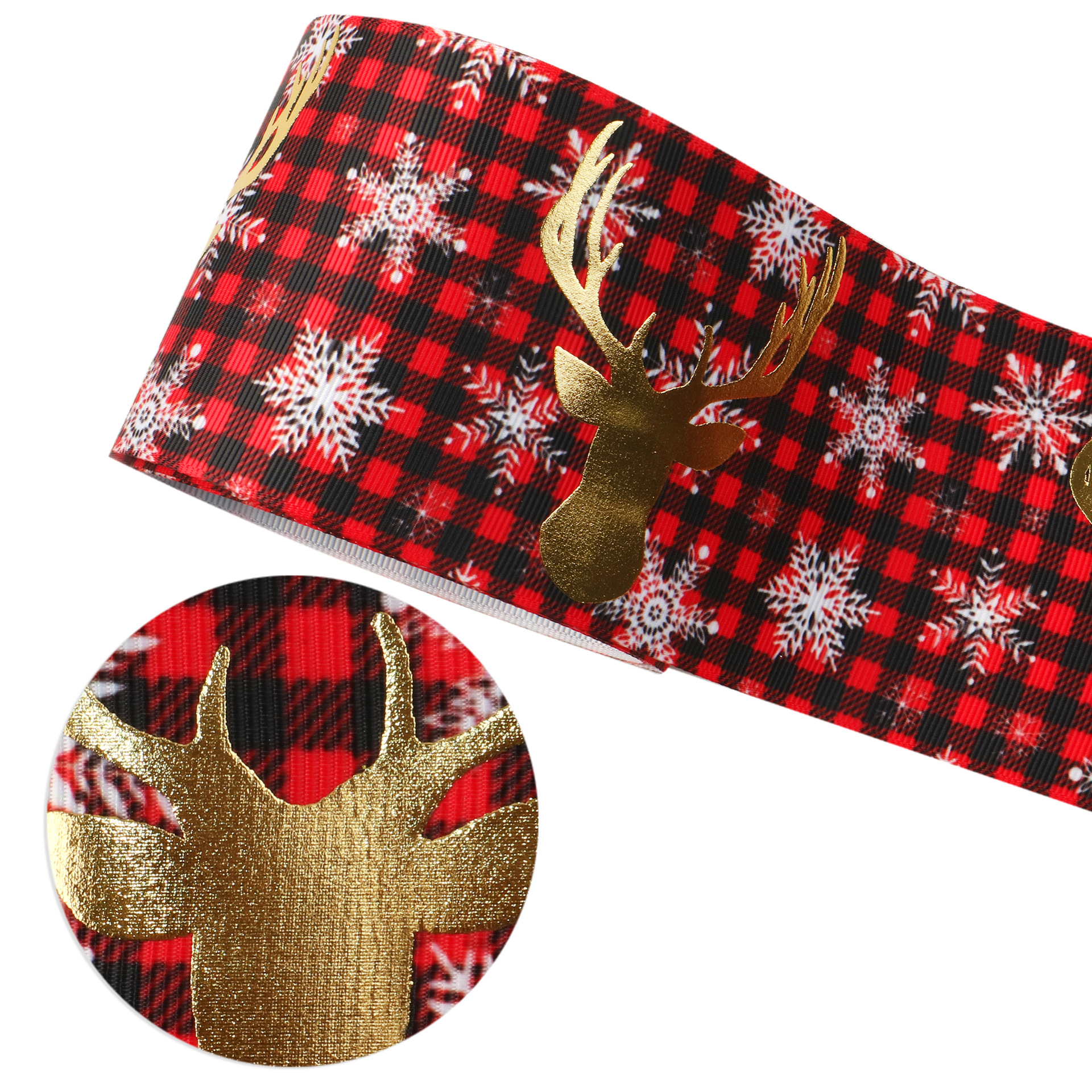 Title 4, 75mm Christmas Series Digital Printing Bronzing...