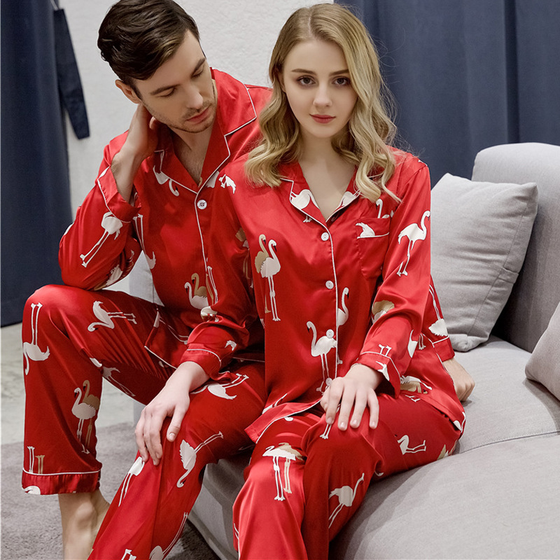 Title 9, Luxury Spring And Autumn Couple Pajamas