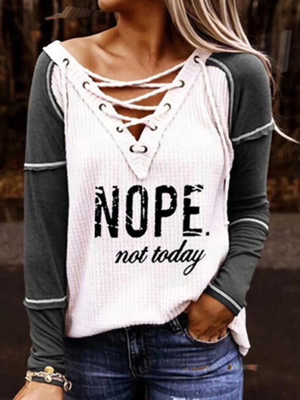 Casual Temperament Printed Cotton Pullover Short Sleeves