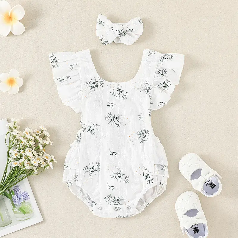 Infant Toddler New Sleeveless Triangle Rompers Baby Cute Strap Jumpsuit