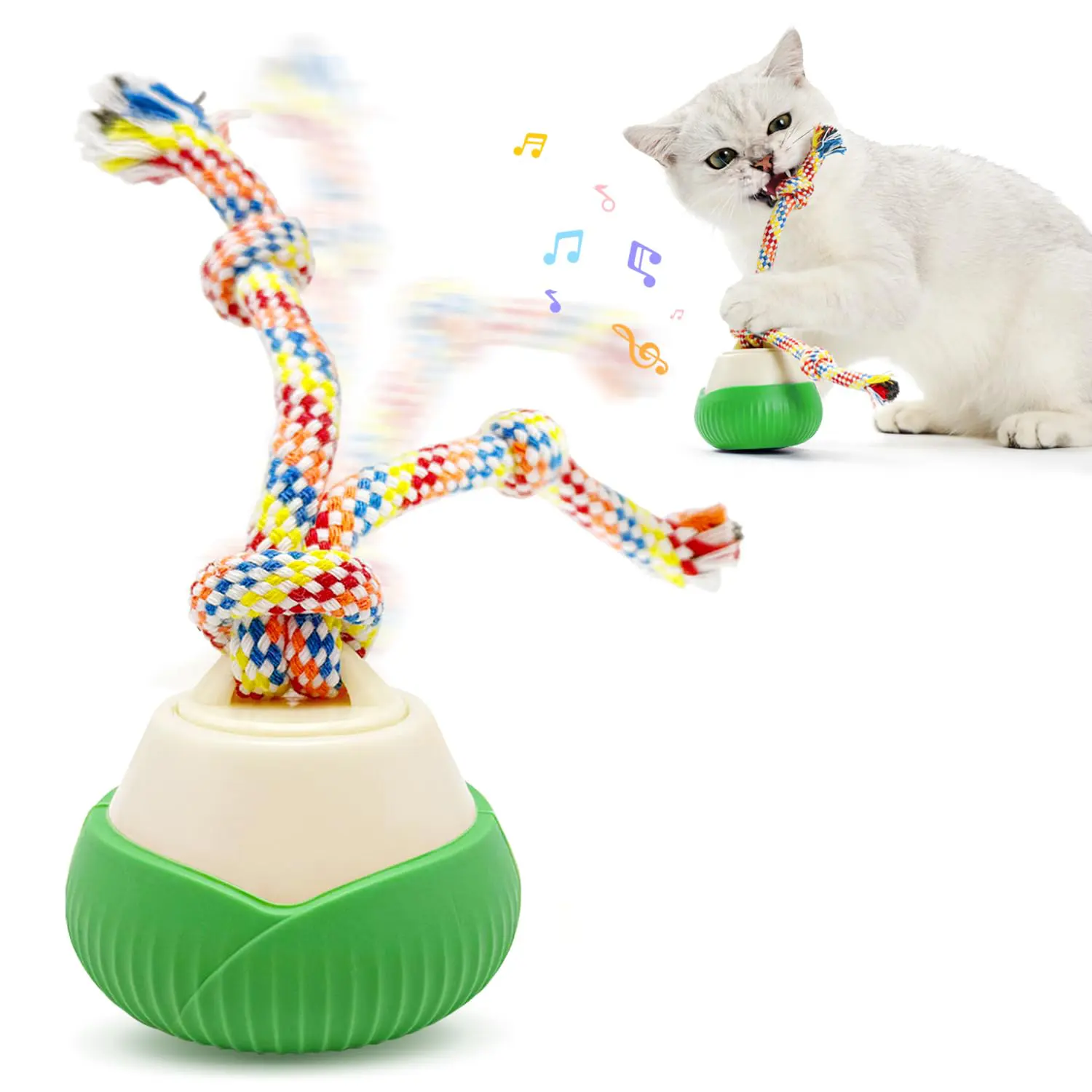 Interactive Cat Toy, 360 Rotating Automatic Moving