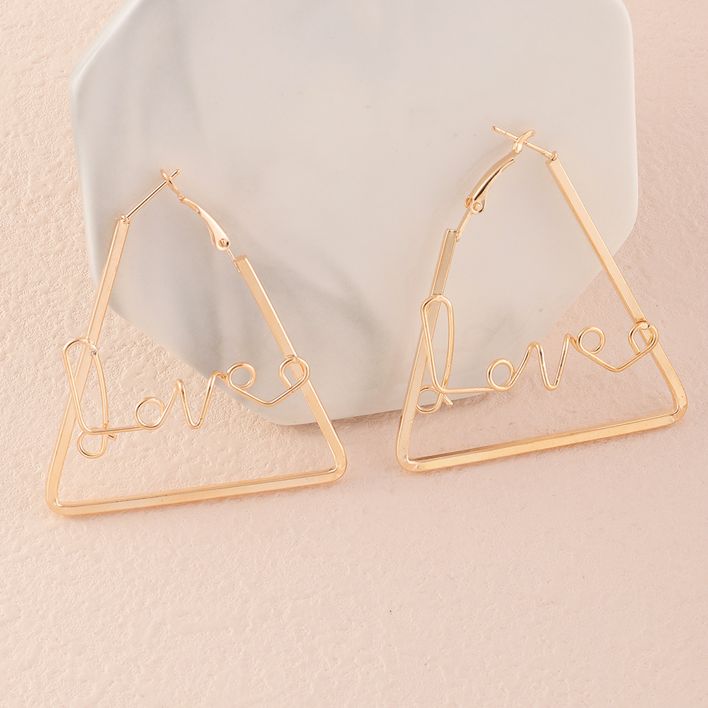 Fashion Metal Irregular Pop Earrings