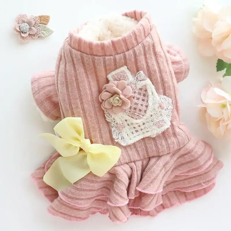Pet Dog Clothes Cat Princess Skirt Cotton