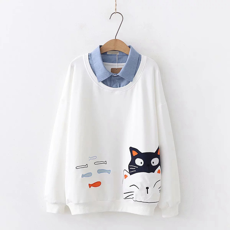 Title 3, Kindlicher Katzen-Langarmpullover