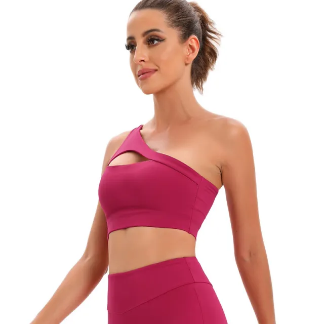 Hollow Back Sports Bra In Europe And America Pitaya S - Shop at LoveMi