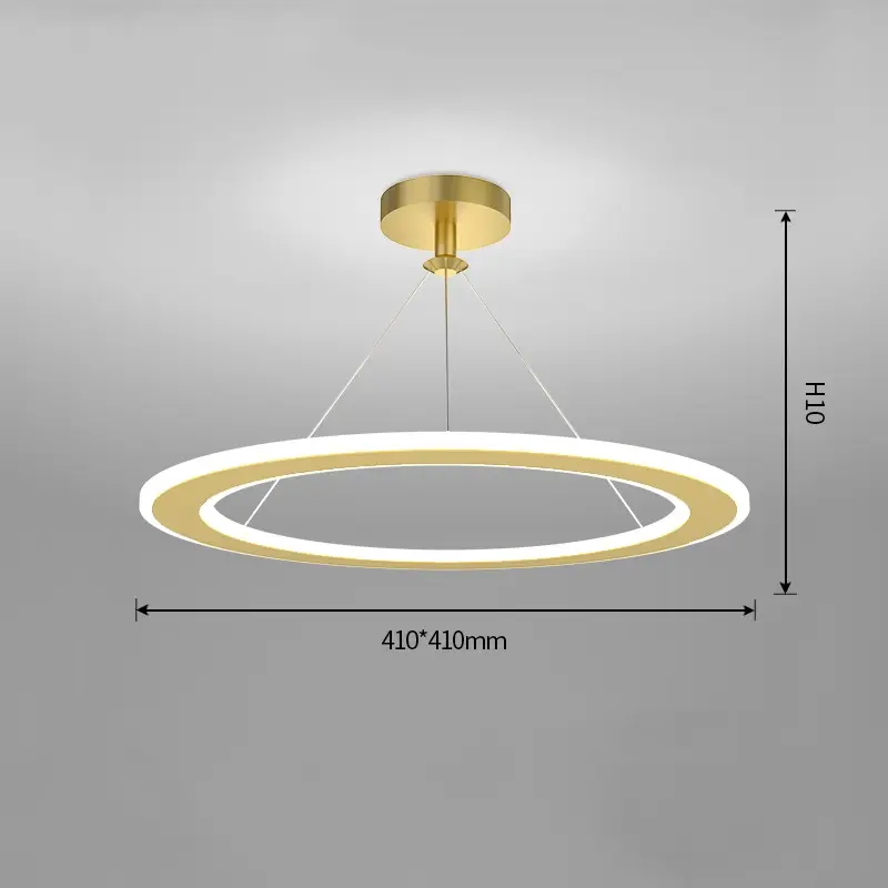 Simple Modern Circular Bedroom Study Chandelier