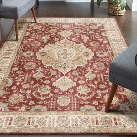 Short Pile Thin Carpet in Study