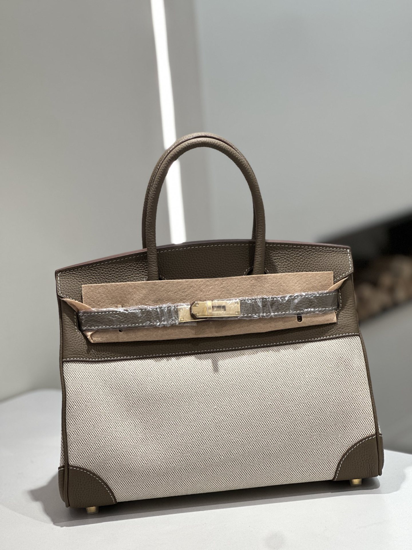 Nouveau sac birkin en cuir véritable transfrontalier – Image 8