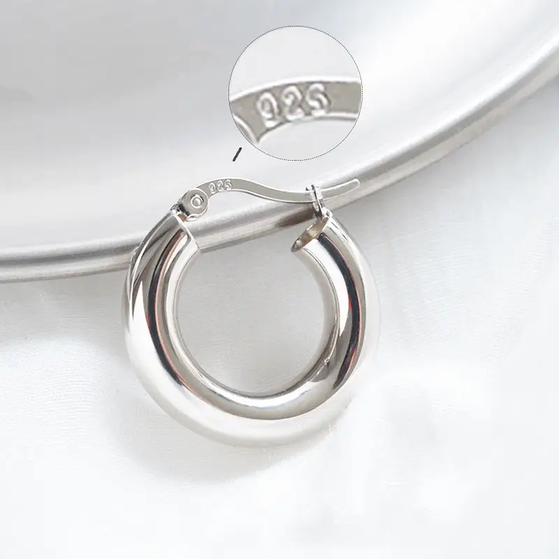 Sterling Silver Oversized Bold Earrings Design Sense
