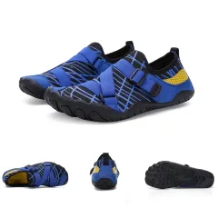 Fitness Yoga Outdoor Large Size Hiking Shoes - Blue - View 1