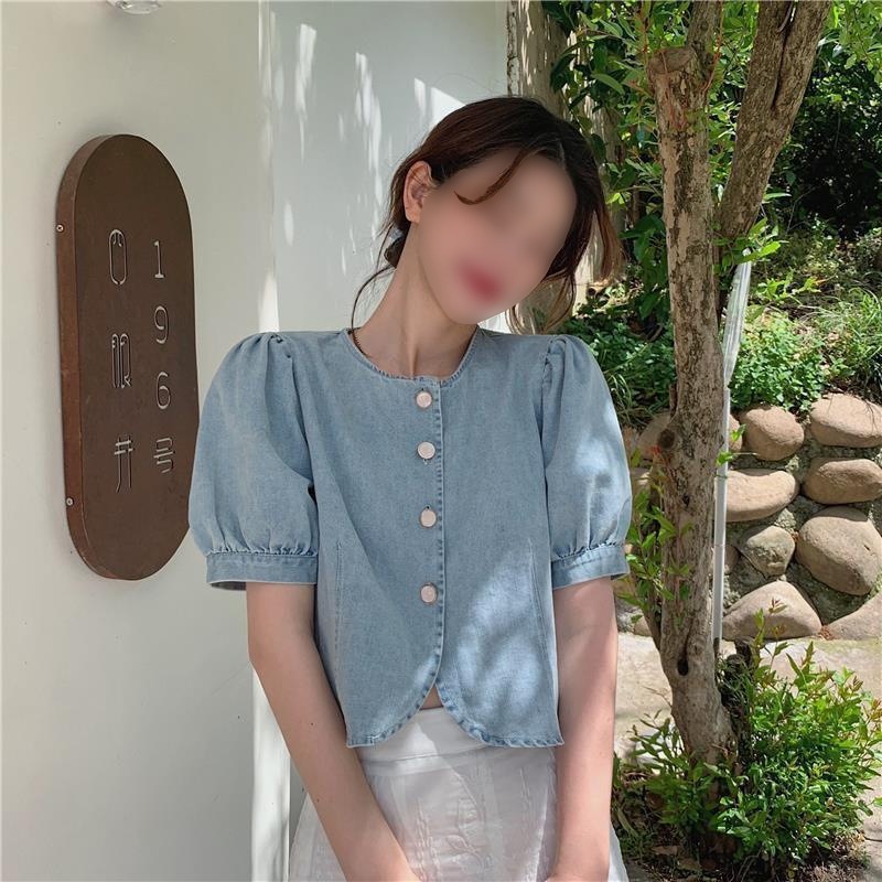 American Style Slim Fitting Denim Suspender Vest