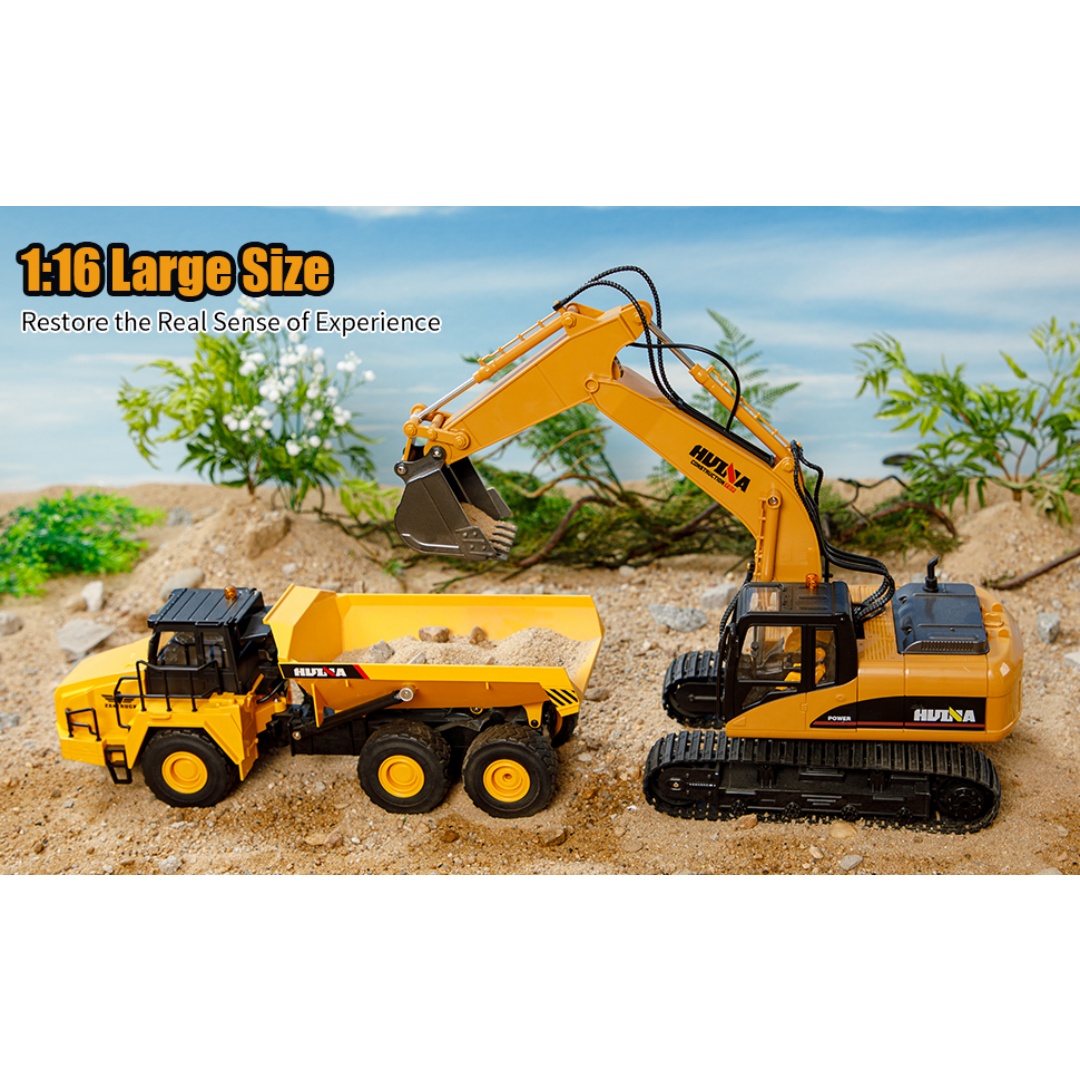 Huina 1553 1-16 Remote Control Dump Truck Toy 14