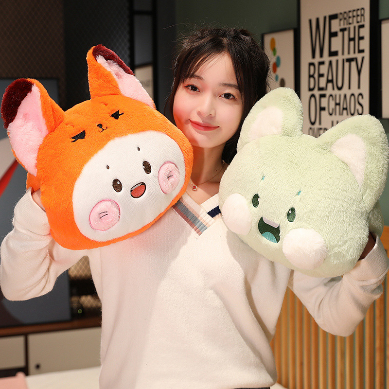Office Fashion Cartoon Hand Warmer Pillow Blanket