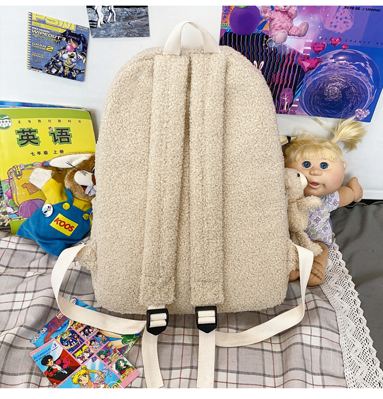 Title 8, Large-capacity Backpack Western Style Plush Tra...