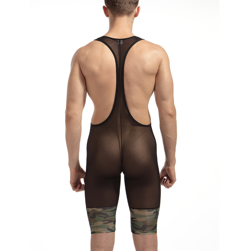 Men’s Mesh Swimsuit One Piece Costume