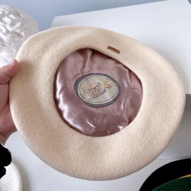 Autumn And Winter Models Of Pure Color Satin Inner Ribe Hat Women Beige - Shop at LoveMi