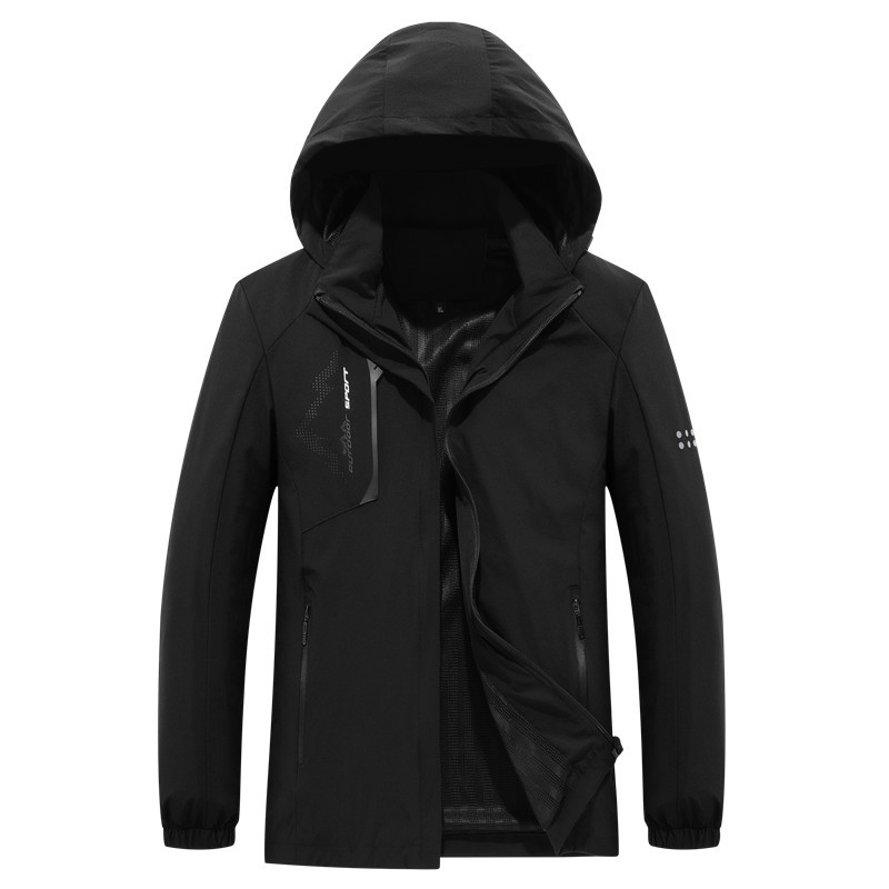 Autumn Women's Outdoor Thin Jacket Windproof Tooling Sports Windbreaker Black - Shop at LoveMi