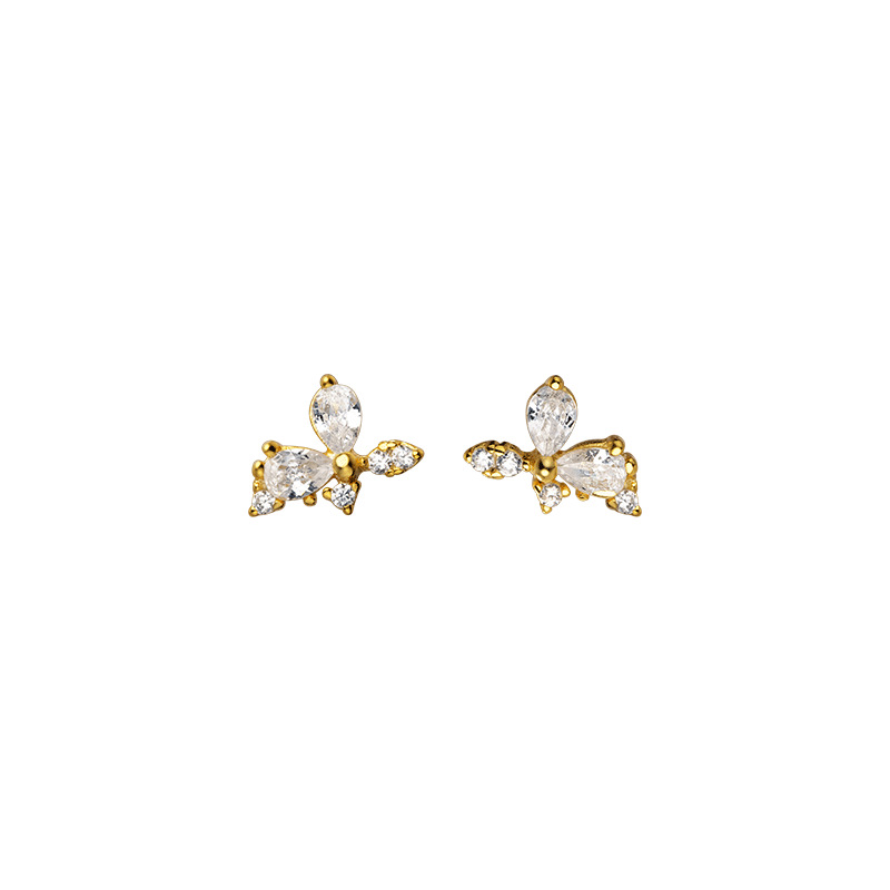 Ladies Fashion Personality S925 Silver Temperament Stud Earrings