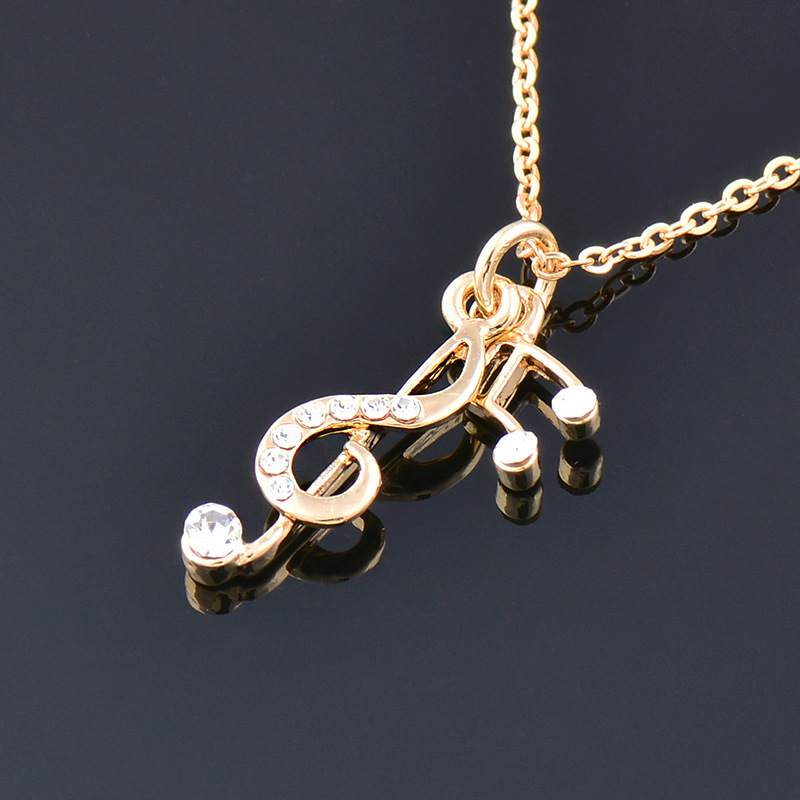 Musical Note Pendant Female Clavicle Chain