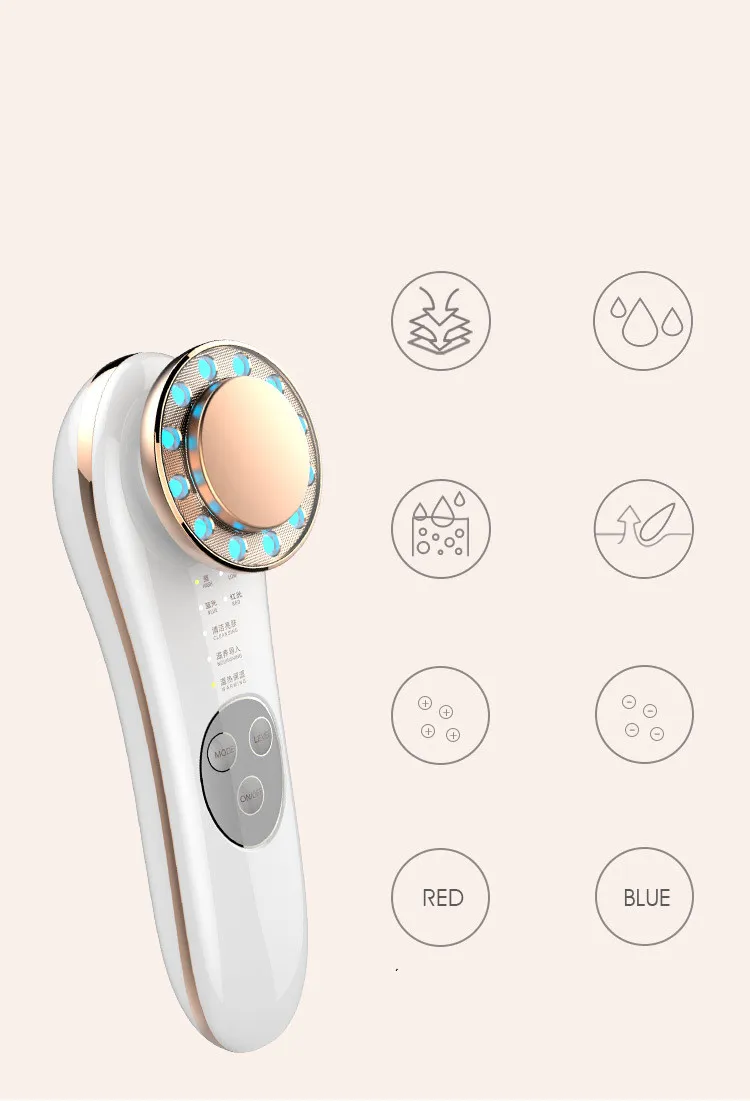 Facial Massager Skin Care Tools 7 In 1 Face Lifting Machine Galvanic Facial Machine Face Tightening Machine For Skin High Frequency Facial Machine – image 4