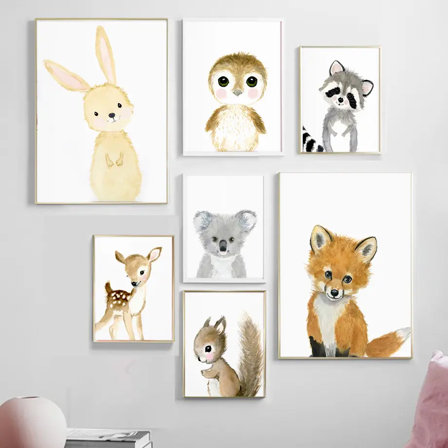 Children's Room Wall Cartoon Scandinavian Poster