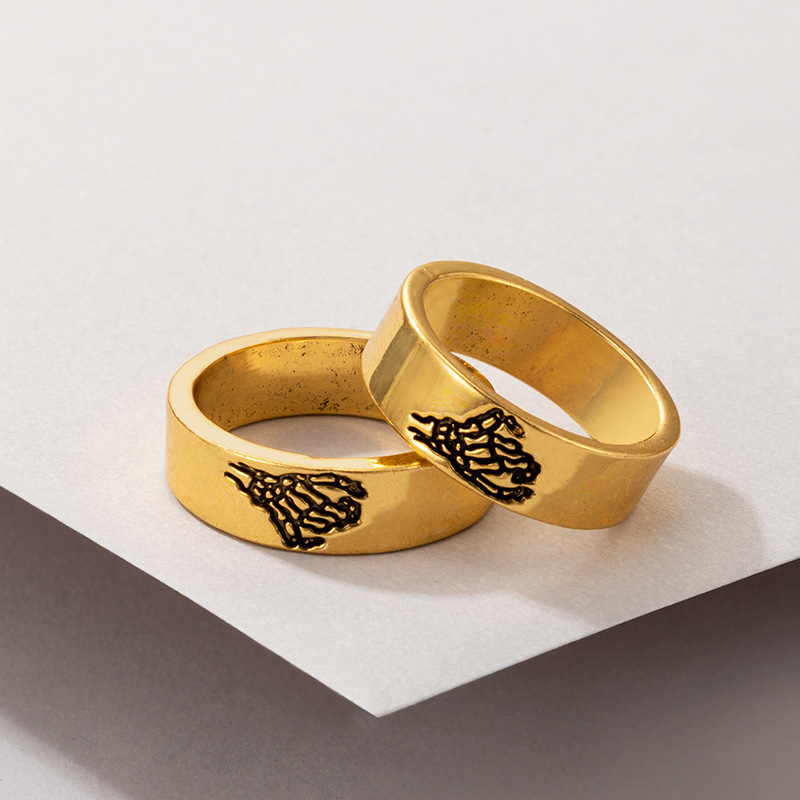 خواتم زوجين كارتونية مخصصة