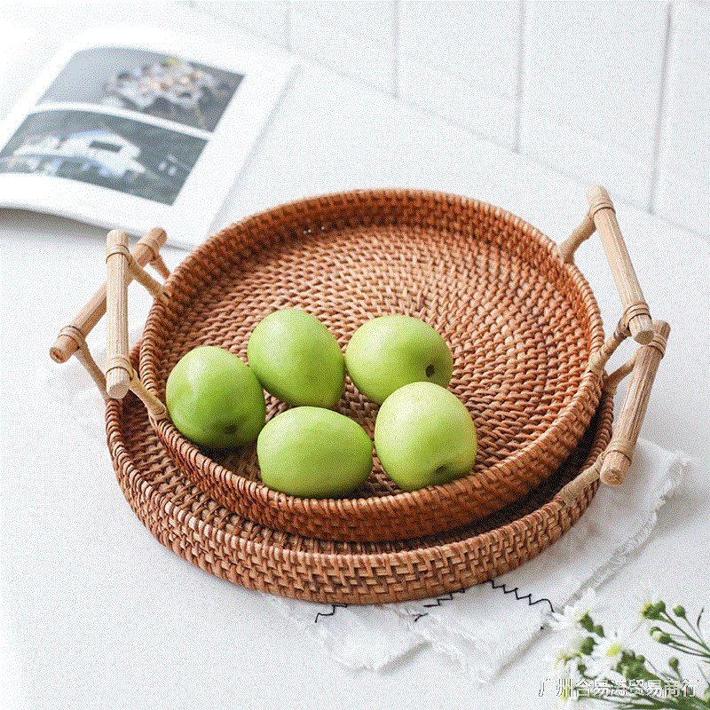 Title 4, Handmade rattan bread fruit basket