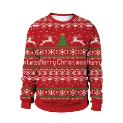 Women's Christmas Dress Crew Neck Sweatshirt - 1Color-L - View 1