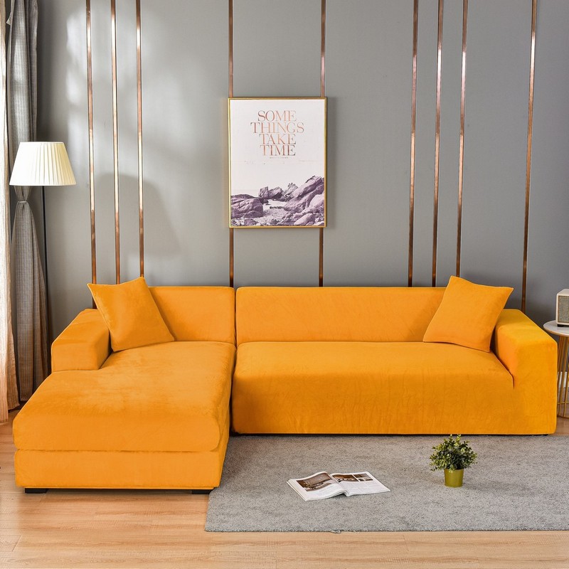 corner sofa cover – Corner Sofa Cover Minimalist Soft LUNETTE